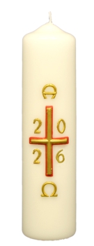 Ostertischkerze 200/50 mm, Dek. 375